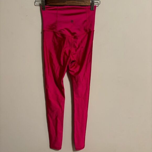 Athleta Elation Shine Tight Legging Cyclamen Hot Fuchsia Pink- Size 0 XXS - Picture 5 of 13